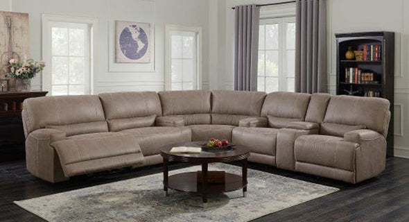 Sweltery Pecan -3 Pc Power Reclining Sectional