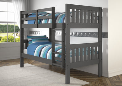 Parker Grey Twin/Twin Bunk Bed