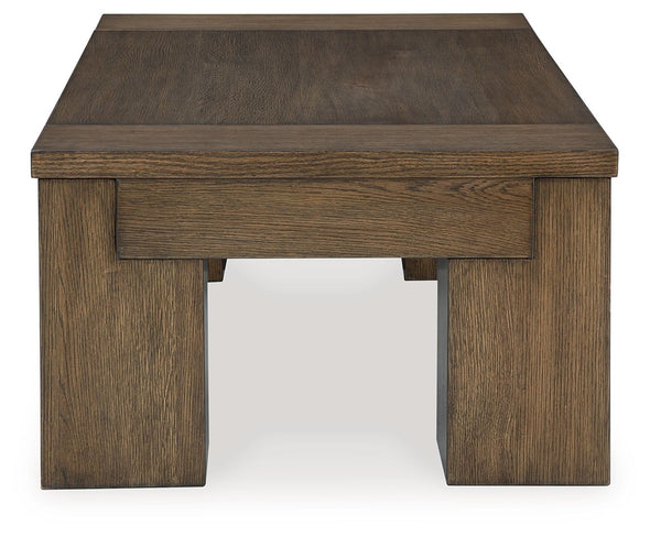 Rosswain - Warm Brown - Lift Top Cocktail Table