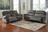 Austere - Gray - 2 Pc. - Reclining Sofa, Loveseat