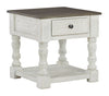 Havalance - White / Gray - Square End Table