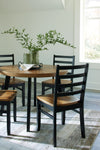 Blondon - Brown / Black - Dining Table And 4 Chairs (Set of 5)