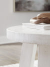Jallison - Off White - Round End Table
