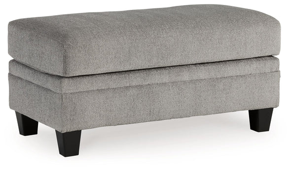 Davinca - Charcoal - Ottoman