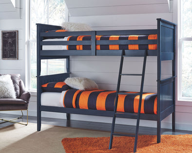 Leo - Blue - Twin Bunk Bed Rails and Ladder
