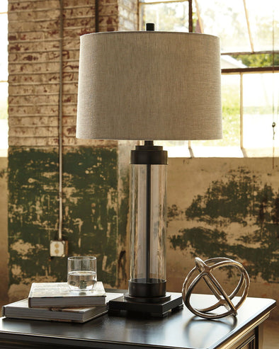Talar - Clear/Bronze Finish - Glass Table Lamp (1/CN)