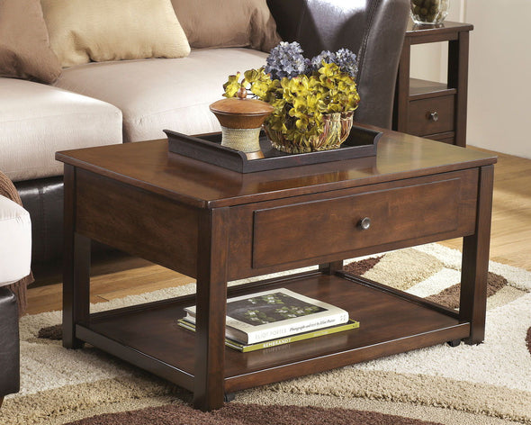 Marion - Dark Brown - Lift Top Cocktail Table