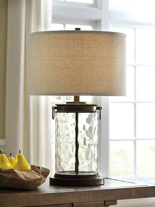 Tailynn - Clear/Bronze Finish - Glass Table Lamp (1/CN)